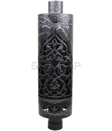 «Ферингер Дымоход - конвектор стартовый с резной корзиной D115мм L 1м. цвет антик КМД3» – 3