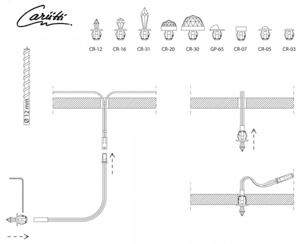 «Набор хрустальных насадок Cariitti Crystal Kit 6 хром1» – 3