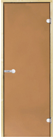 Дверь стеклянная Harvia D81901M 8/19 коробка сосна, бронза
