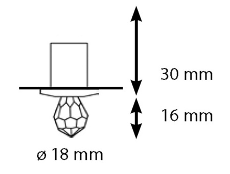 «Хрустальная насадка CR16 золото 15400613» – 3