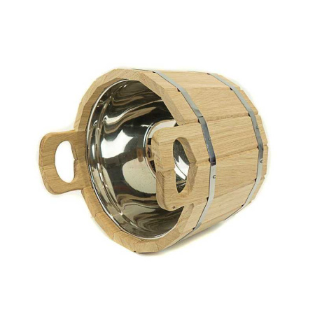 «Шайка с нерж. Вставкой 5л. Дуб ДЛТ-123» – 2