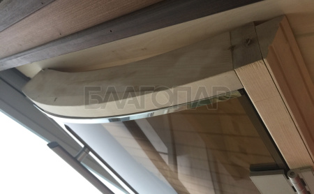 «Банная дверь "Престиж-Р" стекло радиусное бронза размер 1900*700 коробка (ольха, берёза)3» – 5