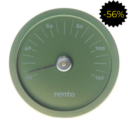 Термометр RENTO алюминиевый круглый для сауны, хвоя, артикул 263791