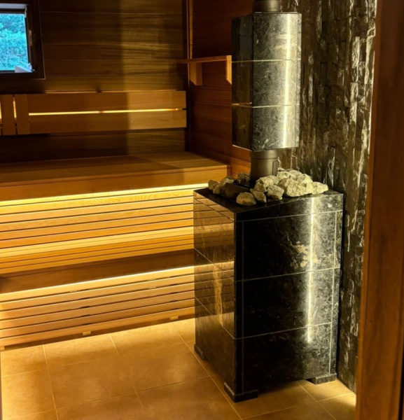 «Печь банная Атмосфера L в облицовке Пироксенит до 24 м31» – 5