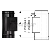 Шидель PERMETER 25 тройник прочистки для твёрдого топлива, внутр. 250 мм., внешн. 300 мм., чёрный