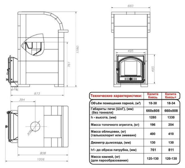 «Печь Калита Князь Тоннель и Портал чугун (облицовка талькохлорит)1» – 4