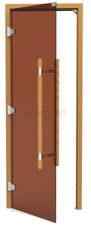 Дверь SAWO 741-3SGD-L, коробка кедр