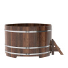 Купель Bentwood из лиственницы круглая мореная D1,8  h-1,13