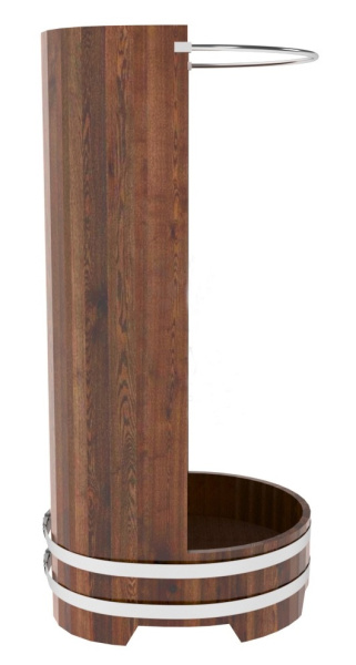 «Душевая кабина Bentwood из лиственницы мореная с держателем для шторки 0,9х0,9х2 м.1» – 3