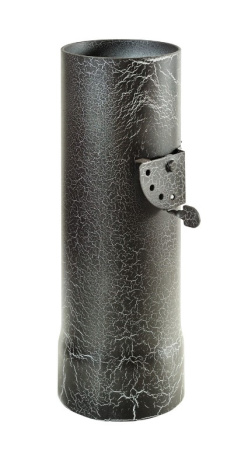Ферингер Дымоход стартовый с шибером D115мм. L0,3м.* цвет чёрный