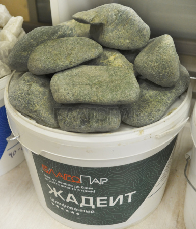 «Камень Жадеит Шлифованный (70 x 150 мм), для д/печей3» – 2