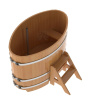 Купель Bentwood из лиственницы овальная натуральная 0,69х1,31 h-1,03